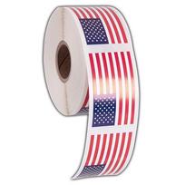 250 vnt./rulonas Amerikos vėliavos lipdukai iškarpų albumams, kanceliarinės prekės, etiketės, dekoracija 250pcs