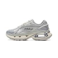 Li Ning Lijun BOW Trend Sports Shock Absorption Non-Slip Wear-Resistant Low-Top Casual Shoes Women Casual Shoes Silver AZGV028-1 35