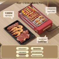 Daugiafunkcinis elektrinis grilis ir karšto puodo rinkinys: Bekūris BBQ ir Shabu-Shabu Trys viename buitinis maisto gaminimo prietaisas