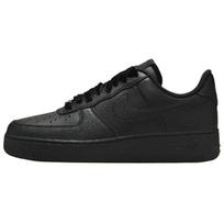 Nike  Air Force 1 Low Black Velvet Laces Women Sneakers Dark-Obsidian Metallic-Silver HV4403-001 35.5