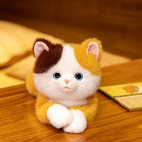 Hug baby simulation cat doll orange cat cat doll doll child girl sleeping throw pillow birthday gift female 50cm（0.45kg）