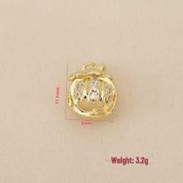 Liangfei Mangosteen Rhinestone Pendant 18k Gold-Plated Copper Necklace Bracelet DIY Jewelry auksas