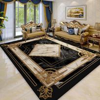 Living Room Luxury Decoration Carpet Large Area European Style Sofa Area Rugs Home Bedroom Cloakroom Non-slip Floor Mat Washable 60*90cm