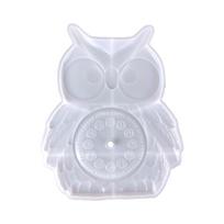 3D Owl Clock Silicone Mold Handmade Arabic Numerals Clocks Epoxy Resin Molds DIY Jewelry Making Crafts Decorative Moulds gryna