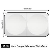 Car Windshield Sunshade Foldable Windscreen Sun Shade Cover UV Rays Block Window Shade Interior Accessories 150x70cm