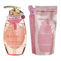 ViCREA - &honey Pure Rose Honey Deep Moist Gel Body Wash 440ml Refill white