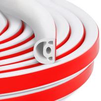Soundproofing Weather Stripping Windproof Insulation Strip Door Sealing Strip  for Door & Window 9mmx6mmx6m balta