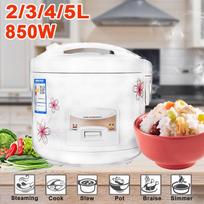 220V 2/3/4/5L Multicooker Kitchen Appliances Electric Rice Cooker Alloy Cast Iron Heating Pressure Cooker Soup Cake Maker 2L white