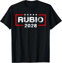 Marco Rubio 2028 President 48 US Flag Election Campaign 28 T-Shirt M