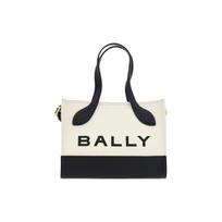 Bally Minimalist Fabric Tote Bag Women Tote Bags White 6304520 Basic Set (Bag+Dust Bag)