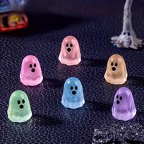 Glow-in-the-Dark Mini Ghosts - Cute Resin Halloween Decorations, DIY Hanging Ornaments for Micro Landscapes & Spooky Scenes