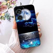 For Motorola Edge 50 Fusion Case XT2429-1 Soft TPU Flower Protective Phone Cases For Motorola G96 motog96 5G Fundas Cover Coque Edge 50 Fusion gray