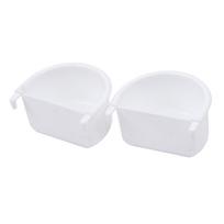 2Pcs Bird Cage Hanging Feeder Cup Bird Feeder Cage Bowl for Budgie Parakeets