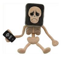 Pot Hotspot Brainrot Plush - Cute Skeleton Stuffed Toy  Meme Character Doll for Gaming Fans 30cm balta