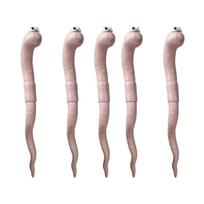 5pcs 5pcs Garden Ground Insertions Cute Design Fun Miniatures Earthworm Soil Moisture Meter Potted Plant Decor rožinė