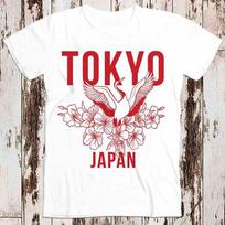 230 Gsm 100% Cotton Japanese Bird T Shirt Tokyo Japan Flowers Men Women Unisex Top Tee Gift 1479 S įvairiaspalvis