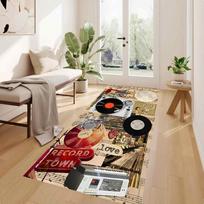 1pc Route 66 Runner Rug Long Carpet Hallway Rug Kitchen Carpet Hotel Floor Mat Bedroom Carpet Home Decor Living Room Carpet 40X120CM