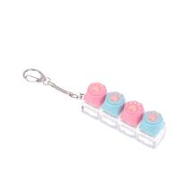 Silicone Cat Paw Keychain Stress Relief Toy For Keyboard Lovers Portable Keyring Gifts