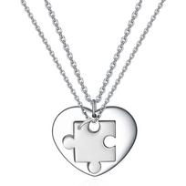 Guochao Titano Plieno Poros Choker Kaklo Papuošalas - Trijų Spalvų Graviruotas Valentino Dienos Dovana