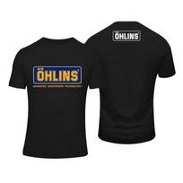 Amazing Tees Men Ohlins Shock Suspension Car Motorcycle Sport Racing T Shirt Summer Casual Oversized men's Short sleeve T-shirts S