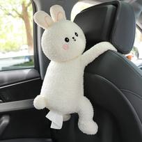 Soft Car Seat Tissue Box Hanging Car Tissue Storage Cute Dog Napkin Holder  Family Car Style 6