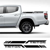 Mitsubishi Triton Pickup Door Decals: Scratch Cover and Personality Stickers Standard juoda