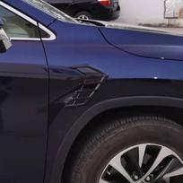 Universal 2pcs Car Fender Side Vents Decor Air Flow Intake Hole Grille Spoiler DIY Style Car Air Flow Intake Vent Hood juoda