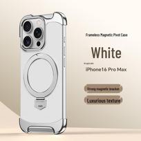 iPhone 16 Pro Max Odinis MagSafe Magnetinis Stovas Dėklas Apple 17 - Berėmio Dizaino iPhone 14 Pro Max beige