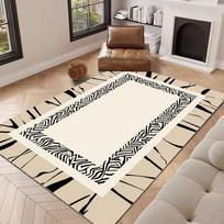 Line Decoration Carpet Modern Minimalist Home Decor Rug Non-slip Absorbent Decorative Rugs for Living Room Bedroom and Study Mat 40x60cm