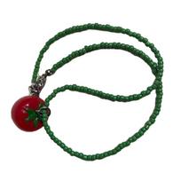 Tomato Pendant Necklace Bohemia Style Collarbone Necklace Eye Catching Clavicle 1