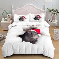 Fashion Lovely Rats Boys Duvet Cover Collection Uk Single Double Queen Us Twin Full King Size Among With Bed Linen Collection EU single(135x200cm)