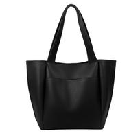 Manatsulife Tote Bag, Small, Lightweight, Large Capacity, A4 Size, Commuter Bag, 2-Way, Women's, Synthetic Leather, Horizontal, Business, Work, B1768