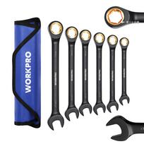 WORKPRO Combination Wrench Spanner Set Fits Stripped Bolts and Compatible with for Includes Storage Bag Set, 6-Piece (8, 10, 12, 13, juoda