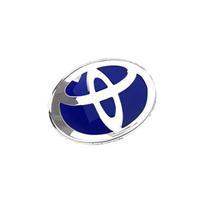 3D Automobilio Logotipas Priekinės Grotelės Variklio Dangtis Hibridinis Emblema Toyota Corolla Camry RAV4 Hilux CHR Highlander Yaris Vios Alphard Prius Reiz Wish 10cmX7cm mėlyna