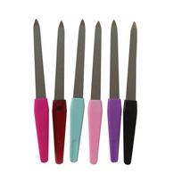 Double-sided Small Nail File Manicure File Stainless Steel Sandblasted Nail Polishing Tool One Size