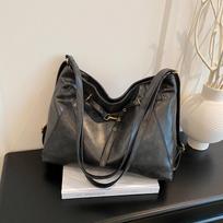 Luxury Retro Suede Tote: Women's Versatile Crossbody Bag with Large Capacity