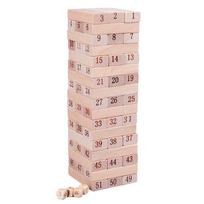 Wooden Stacking Blocks Game for Kids Adults Fun Interactive Tower Balance Puzzle Toy Family Entertainment