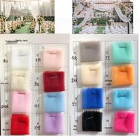 High-Density Swiss Gauze Wedding Decoration: Chair Backs, Curtains, Ceiling & Table Decor