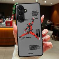 Deadpool Trend Label Case for Samsung Galaxy A14 A23 A16 A15 A56 A55 A53 A54 A17 A52 A35 A52S A72 A73 A33 A34 A36 Phone Cover Galaxy A54 5G brown