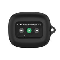 JBL LIVE BEAM 3 ausinių silikoninis dėklas Bluetooth ausinių apsauginis dangtelis Spalvingas plaunamas įkrovimo dėklo movas su kabliuku juoda