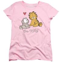 Garfield  Too Cute  Women's T-Shirt L beige