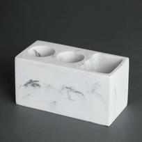 1pc Creative Marble Pattern Resin Multifunction Electric Toothbrush Rack Toothpaste Holder Bathroom Cleaning Brush Storage Box