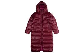 Nike pūkinės striukės moteriškos bordo spalvos su gobtuvu vidutinio storumo kitos CU5821-638 L brown