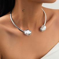 Fashion Gold Color Water Drop Open Choker Necklace for Women Girls Punk Gothic Metal Irregular Chunky Necklace Jewelry 2026