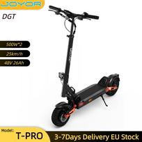 JOYOR T-PRO DGT 25KM/H Electric Scooter 10  Off-Road Tire 48V26AH 500W*2 Dual Motors Hydraulic Brake Hydraulic Spring Shock Absorber E Scooter T-PRO(DGT) 25KM/H juoda