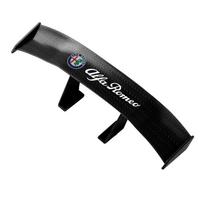 Car Rear Spoiler Mini Spoiler Wing Small Tail Emblem Sticker Decoration For Alfa Romeo 147 159 Giulietta Giulia Mito Spider Alpha Nheadrest juoda