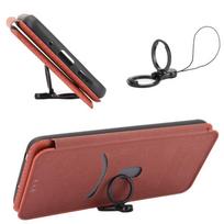Skirta Flip Xiaomi Poco F8 Pro 5G Kortelės Lizdas Anglies Pluošto Magnetinė Odinė Dangtelis-Lipdukas Skirta Xiaomi Poco F8 Pro Smūgiams Atsparus Telefono Dangtelis For Poco F8 Pro ruda
