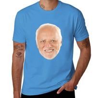 Hide the Pain Harold T-Shirt boys whites kawaii clothes plain black t shirts men XXXXL vidutiniškai mėlyna spalva