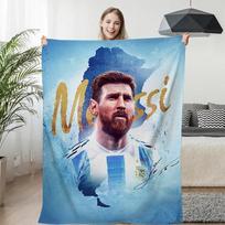 Flannel Fluffy Soft Blanket for Winter Messi Warm Bed Fleece Camping Custom Nap Blanket Sofa Winter King Size Microfiber Bedding 75x90cm