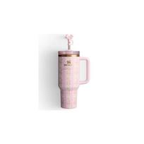 Love Shack Quencher H2.0 40 oz (1,18 L) gėrimo puodelis, nerūdijančio plieno, rožinės spalvos rožė - vakuuminiu būdu izoliuotas, nepralaidus, puiki dovana, lauko activities less